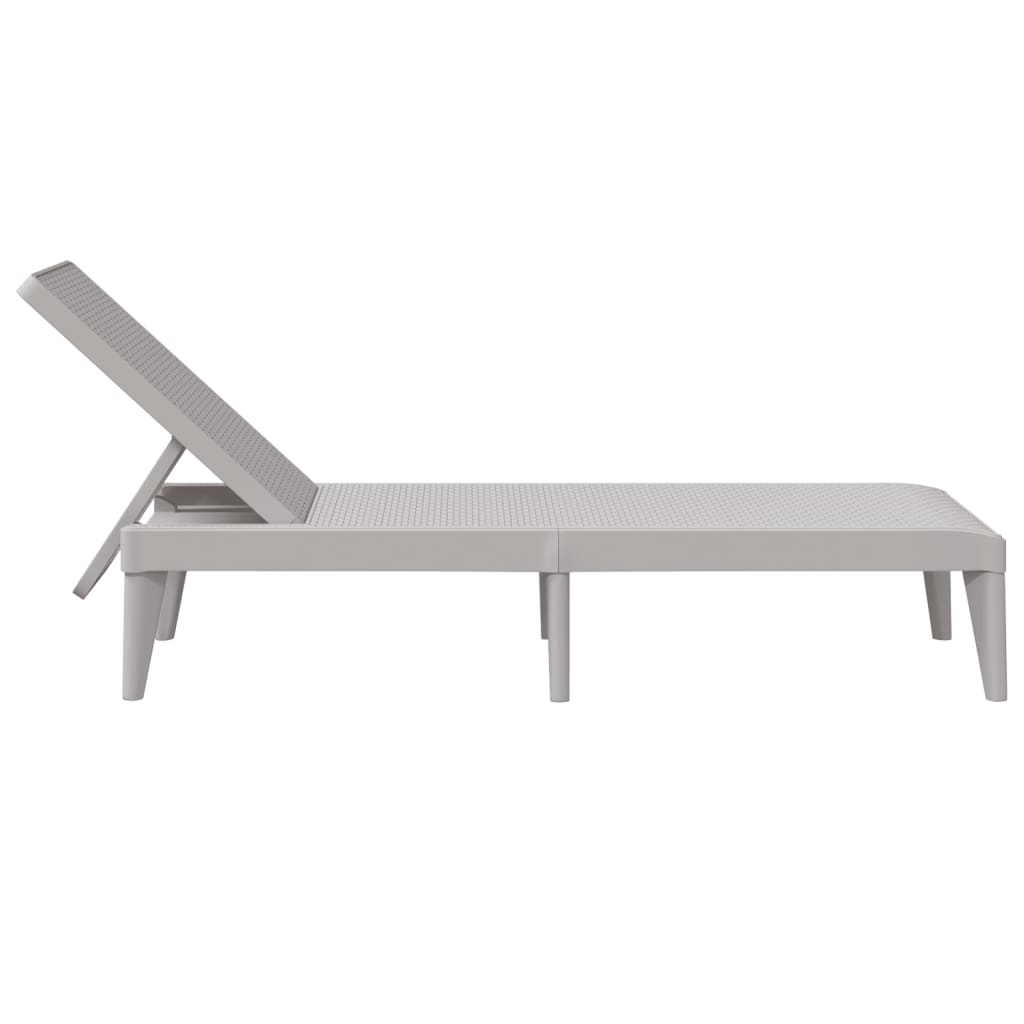 Durable Polypropylene Sun Lounger with Cushions