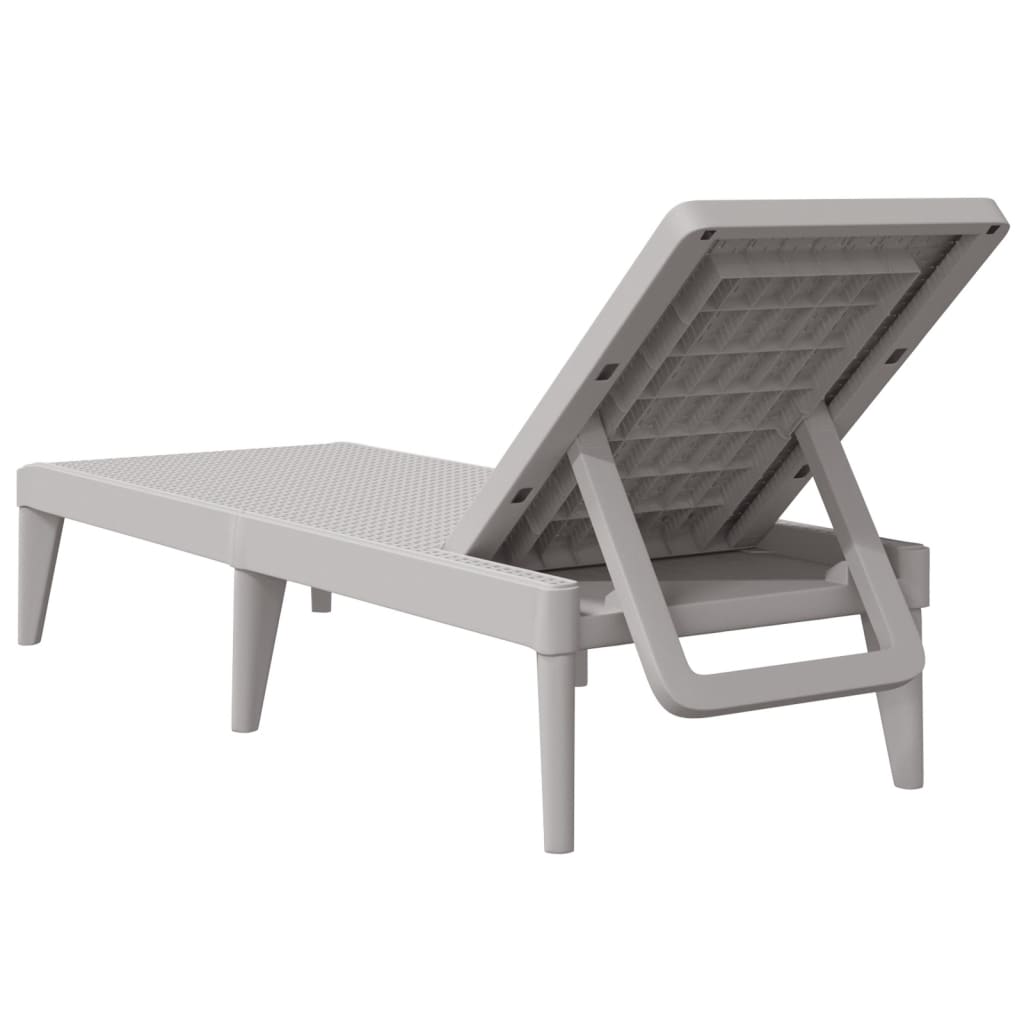 Durable Polypropylene Sun Lounger with Cushions