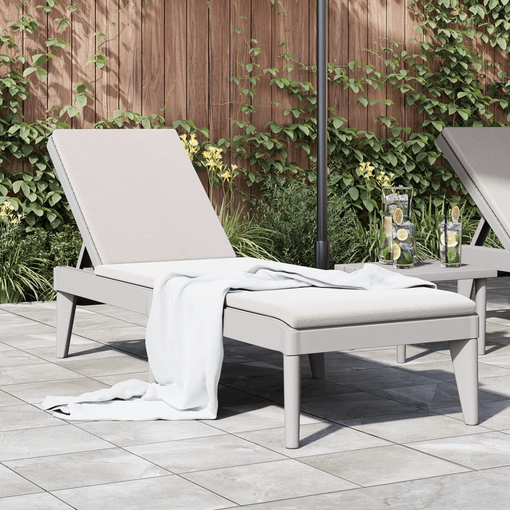 Durable Polypropylene Sun Lounger with Cushions