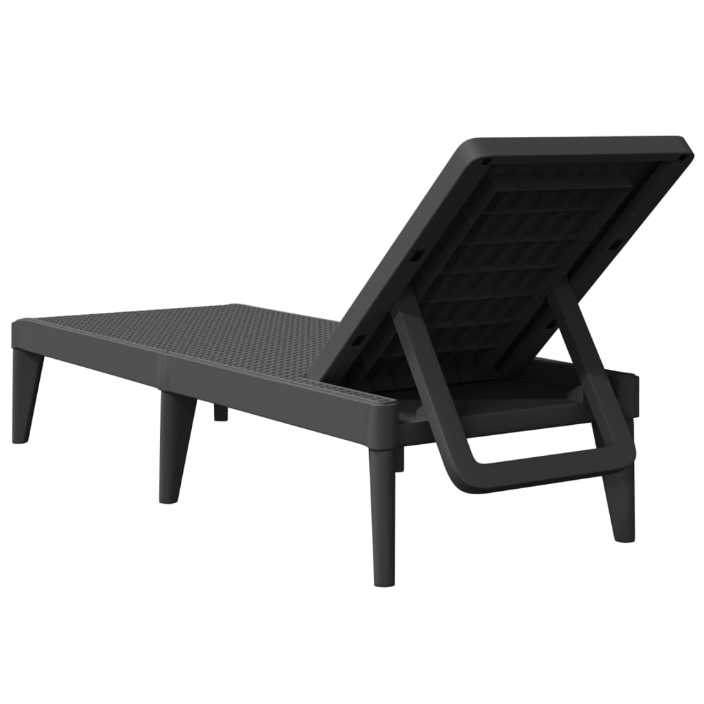Durable Polypropylene Sun Lounger with Cushions