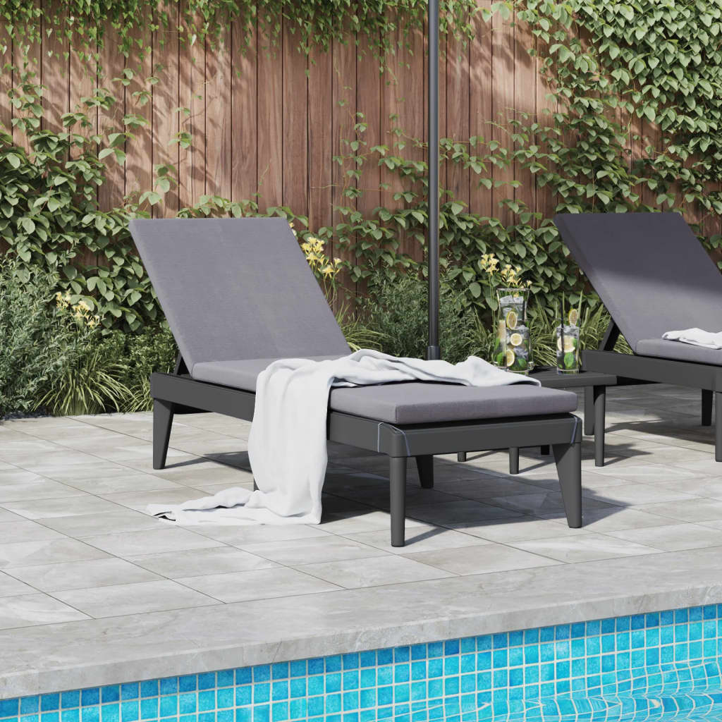 Durable Polypropylene Sun Lounger with Cushions