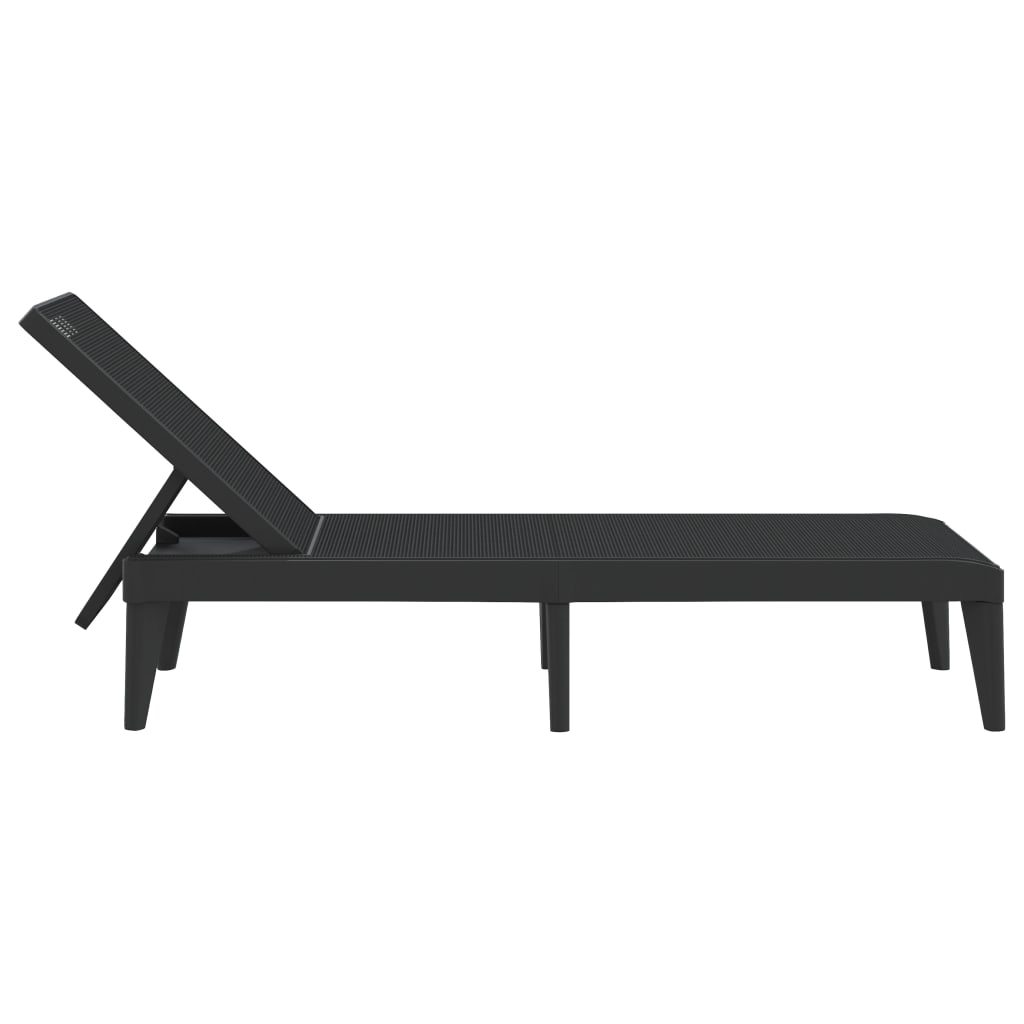 Durable Polypropylene Sun Lounger with Cushions