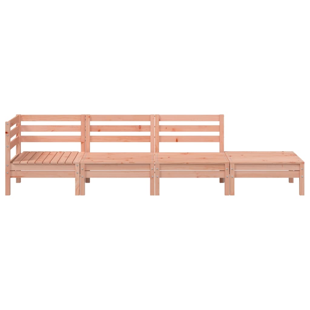 4-Seater Garden Sofa in Solid Wood