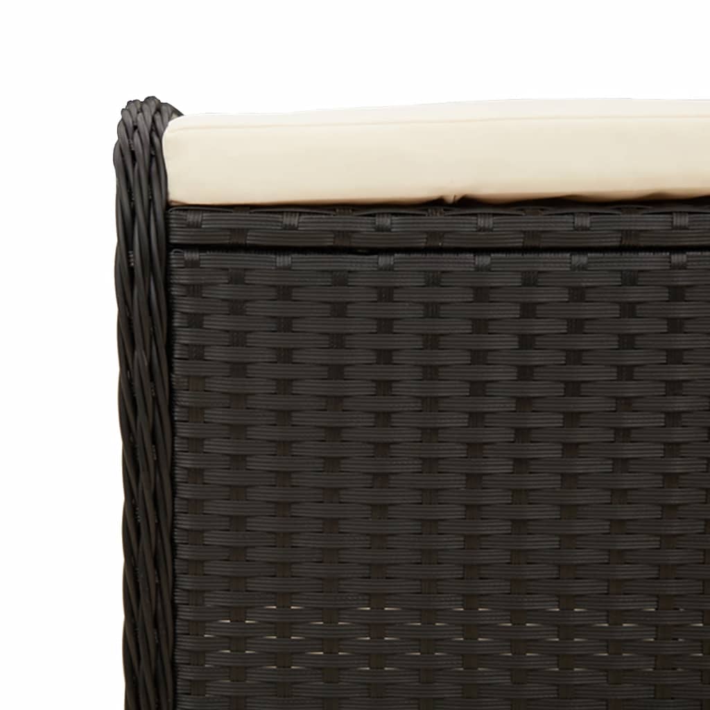 Rattan Garden Stool with Cushion