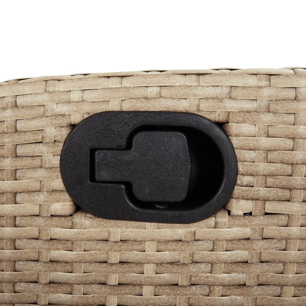 Rattan Bistro Set with Cushions - 3 Piece