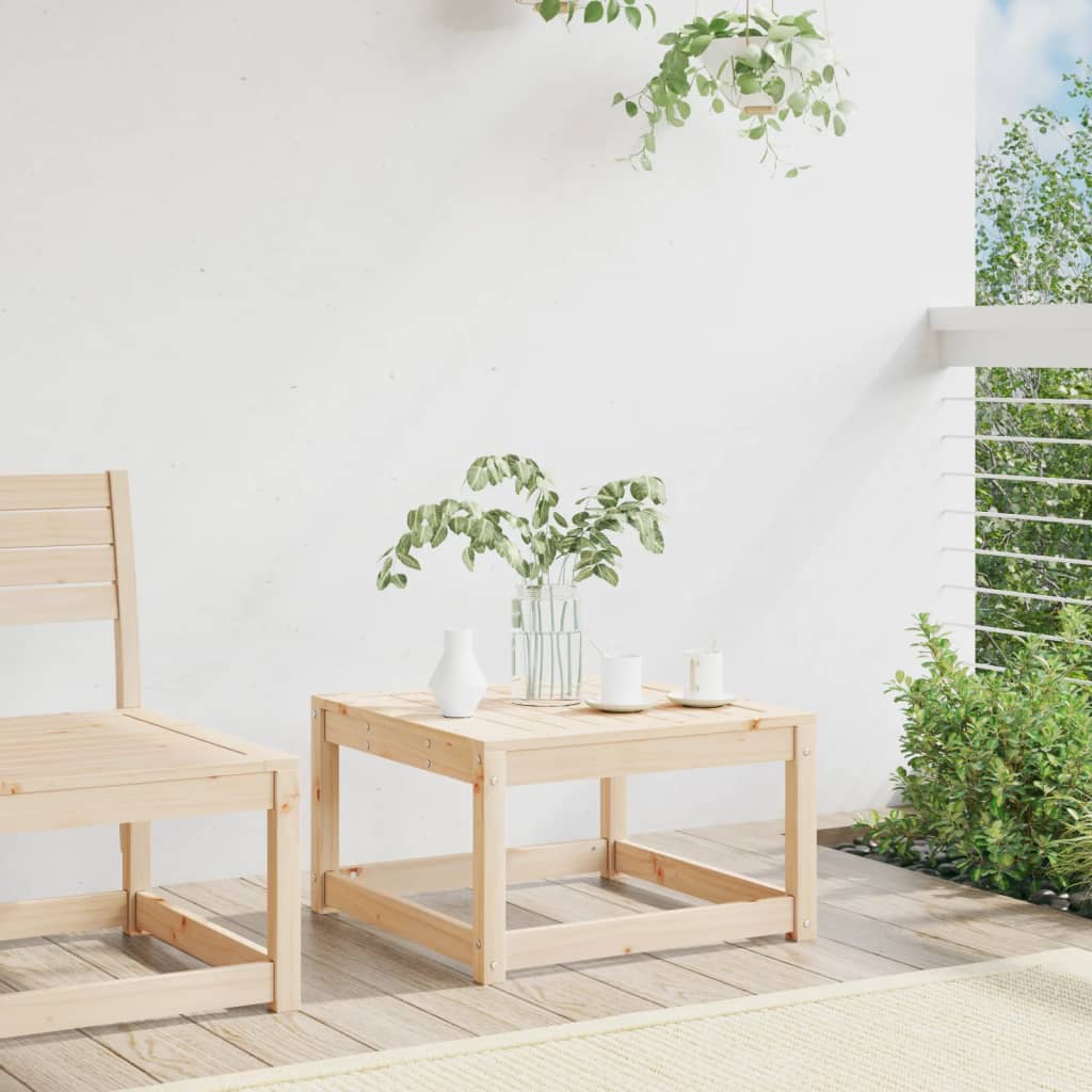Garden Footstool Solid Wood