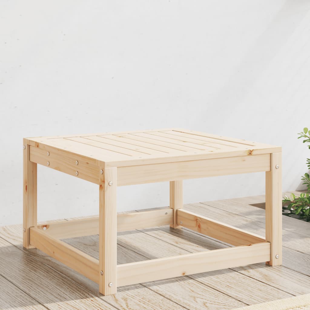 Garden Footstool Solid Wood
