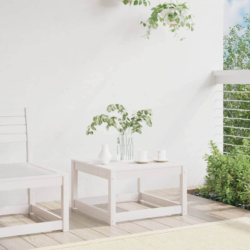 Garden Footstool Solid Wood