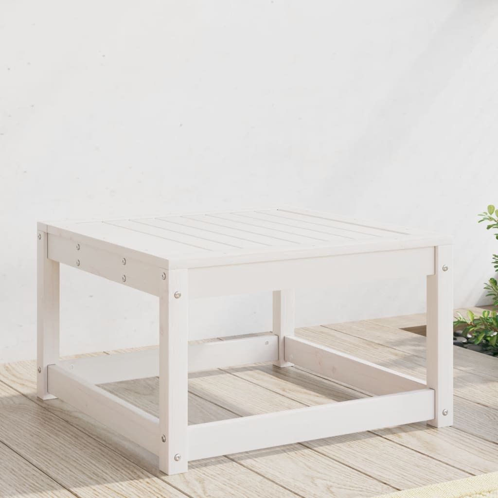 Garden Footstool Solid Wood