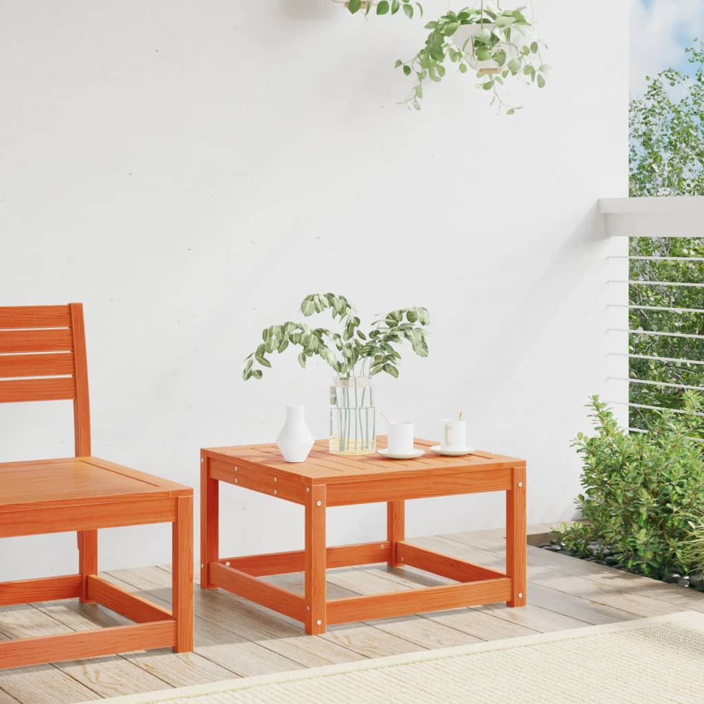 Garden Footstool Solid Wood