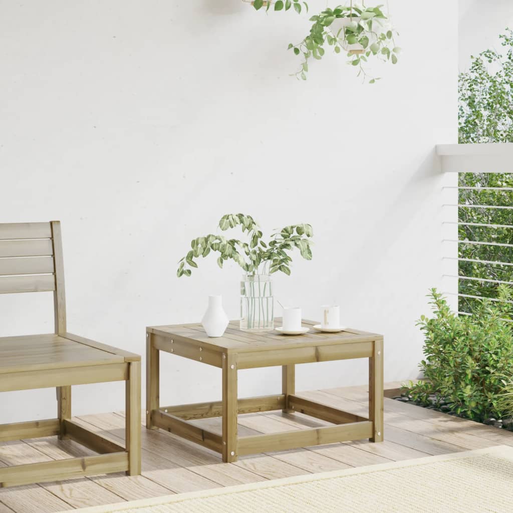 Garden Footstool Solid Wood