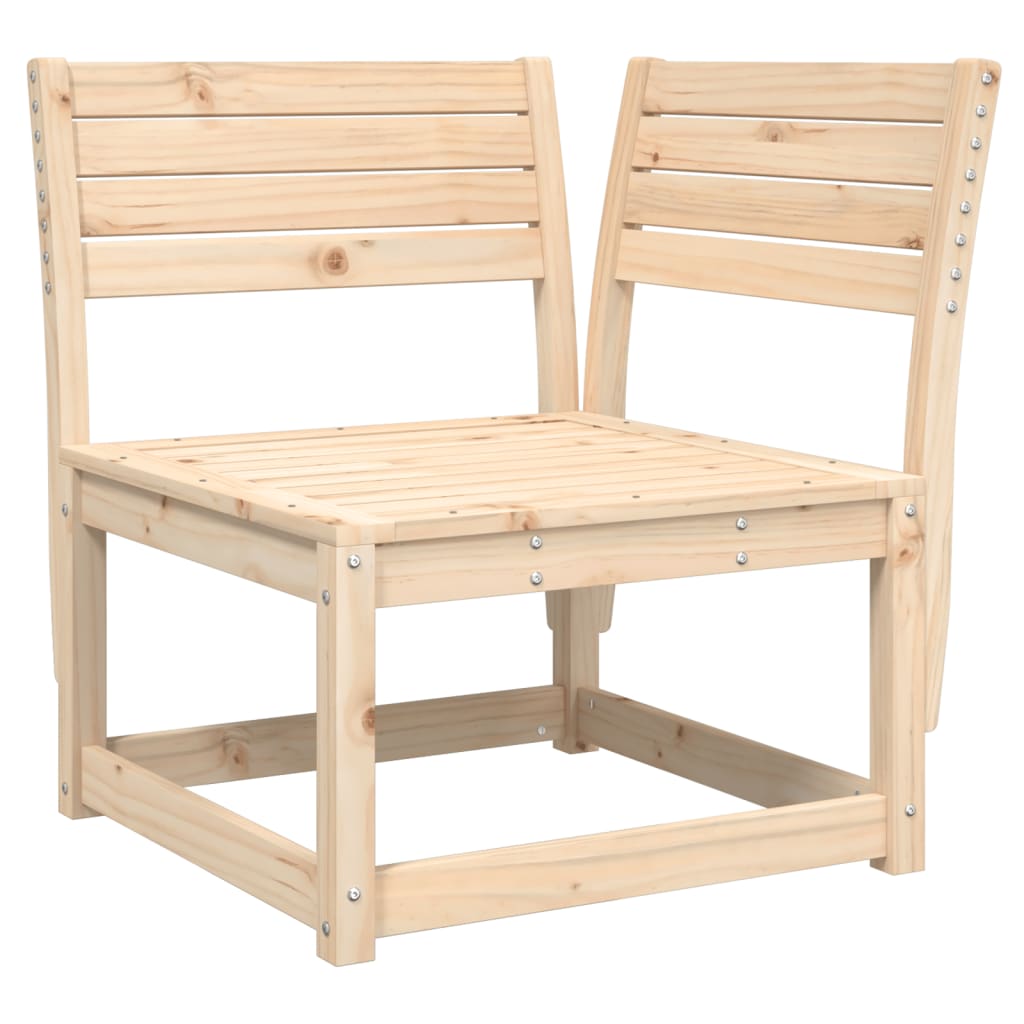 Solid Wood Garden Sofa Corner Chair with Optional Cushions