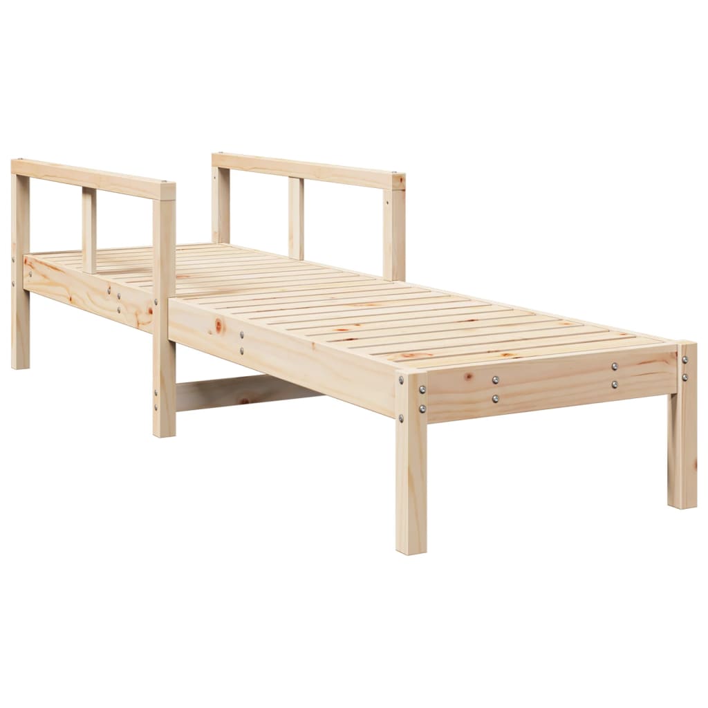 Solid Wood Single Sun Lounger