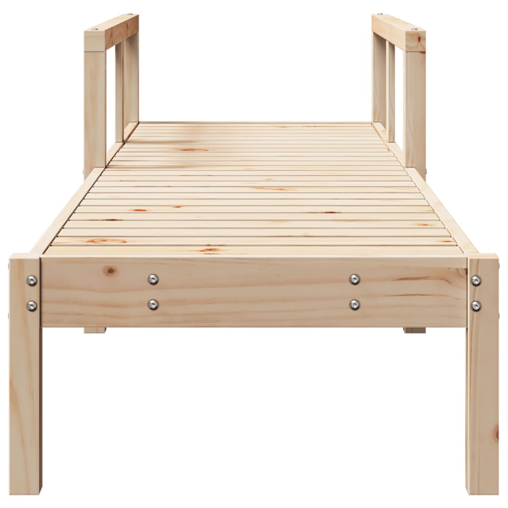 Solid Wood Single Sun Lounger