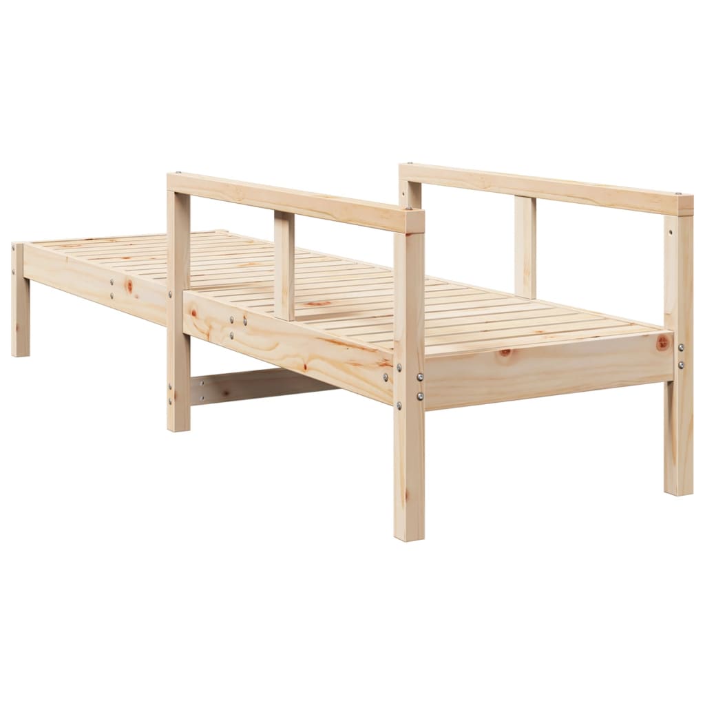 Solid Wood Single Sun Lounger