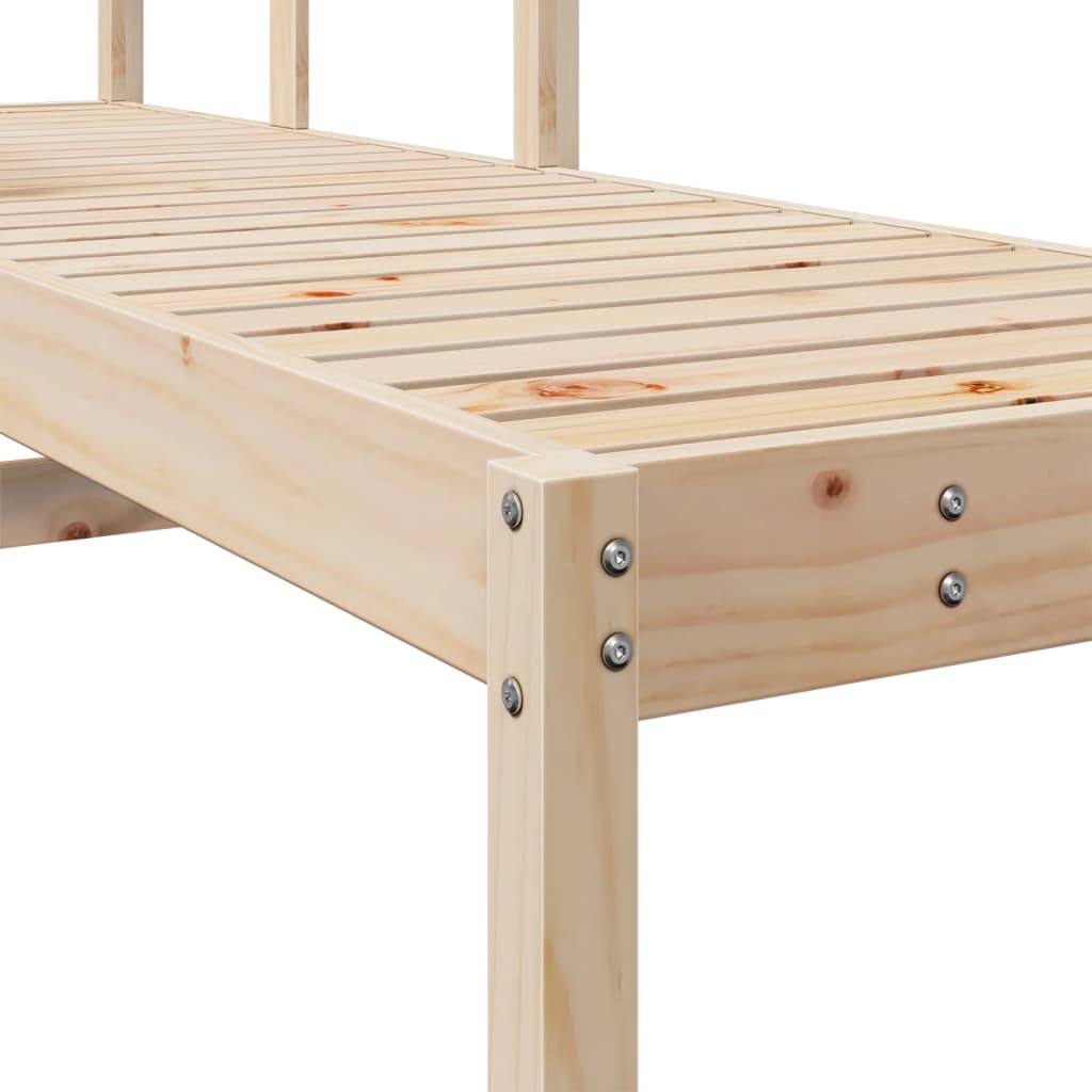 Solid Wood Single Sun Lounger