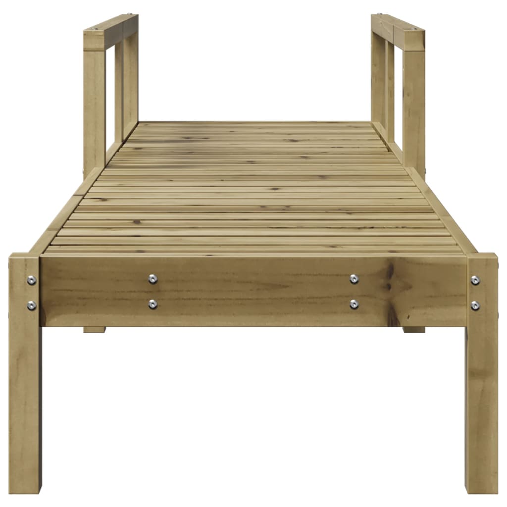 Solid Wood Single Sun Lounger