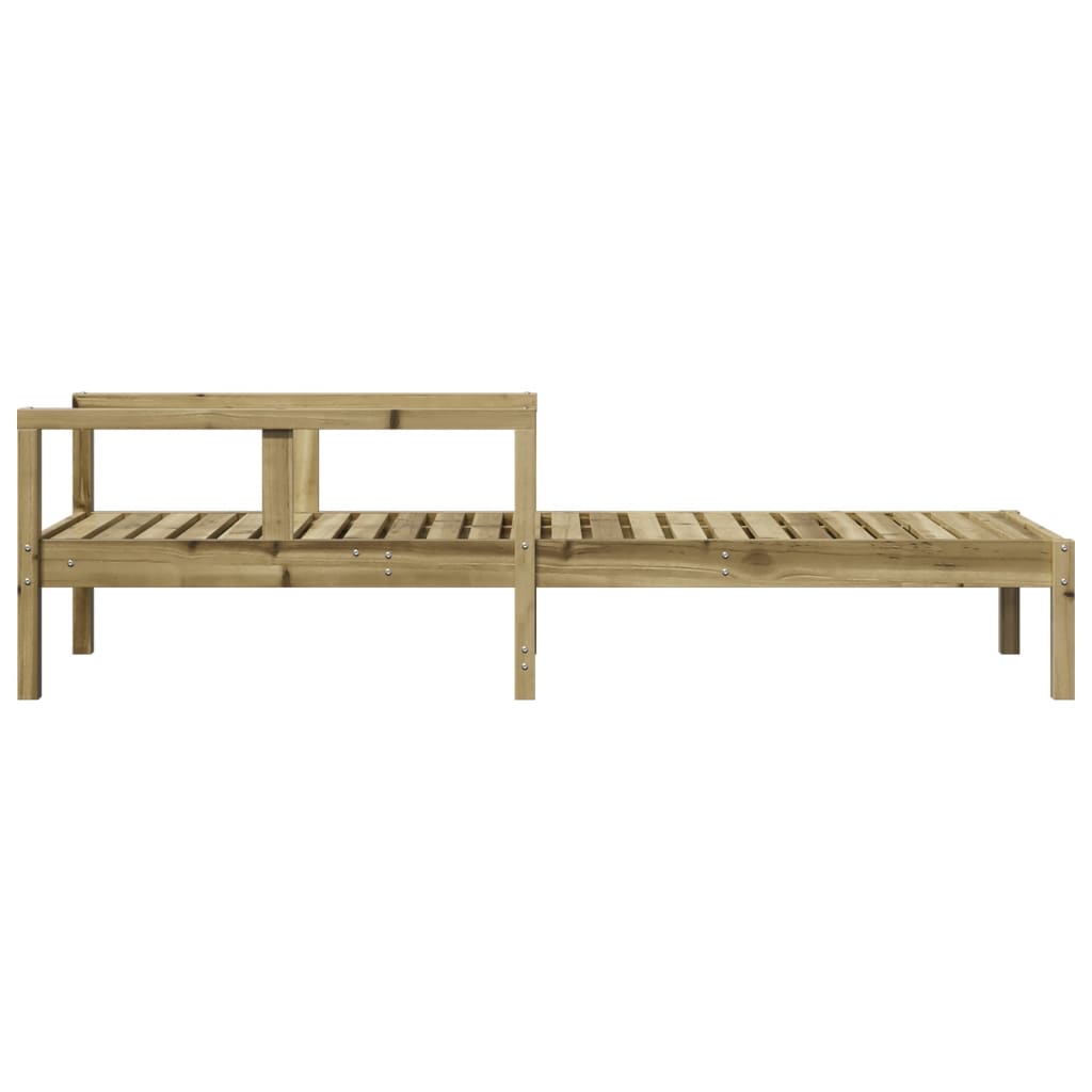 Solid Wood Single Sun Lounger