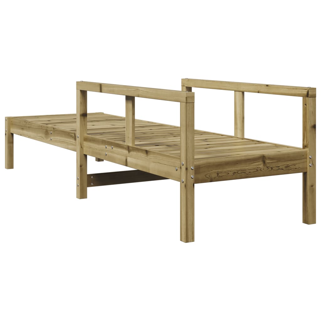 Solid Wood Single Sun Lounger