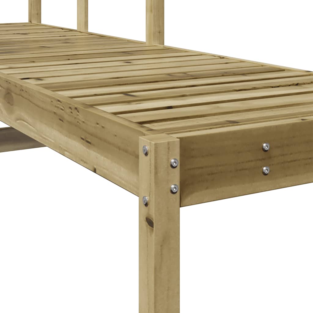 Solid Wood Single Sun Lounger