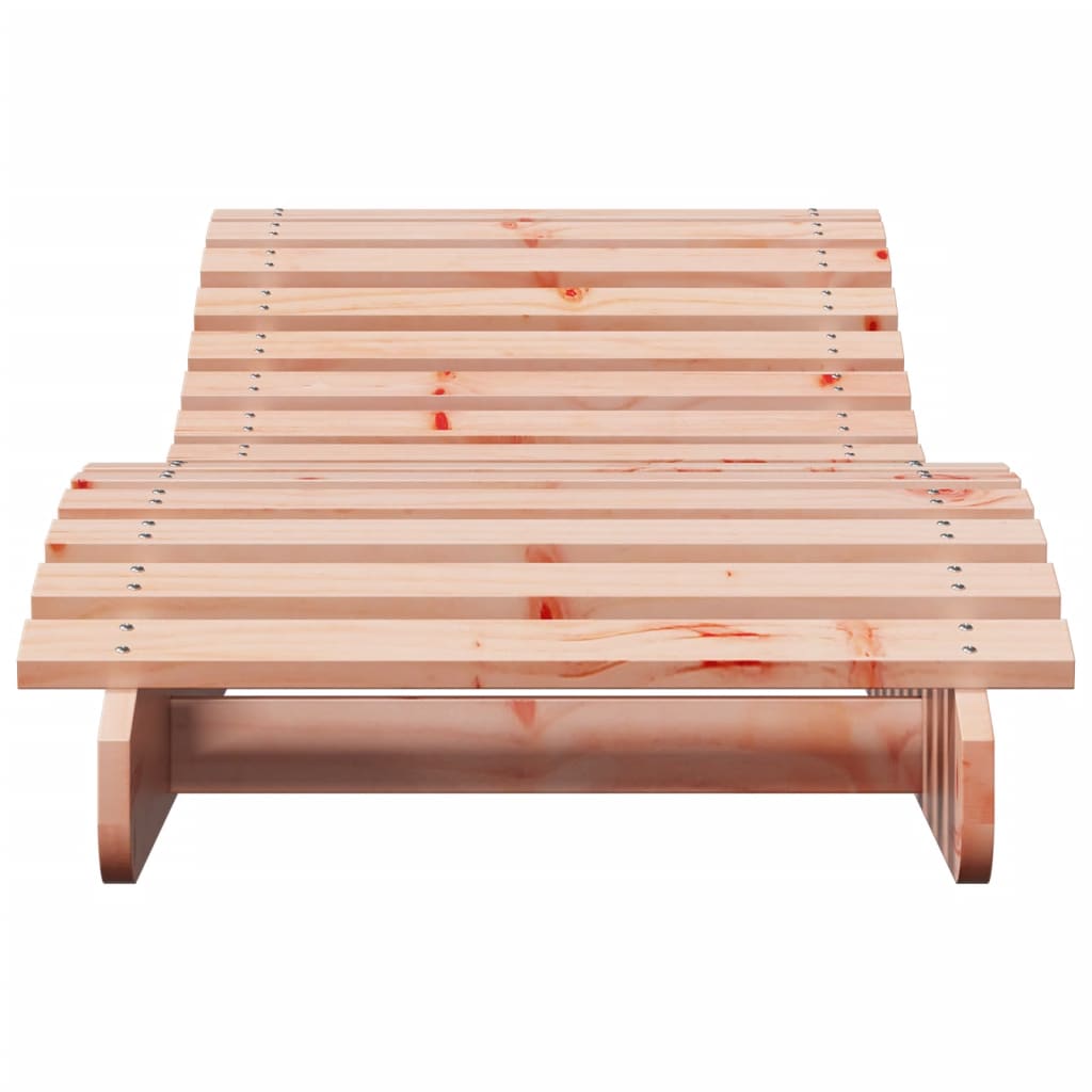 Solid Wood Curved Sun Lounger