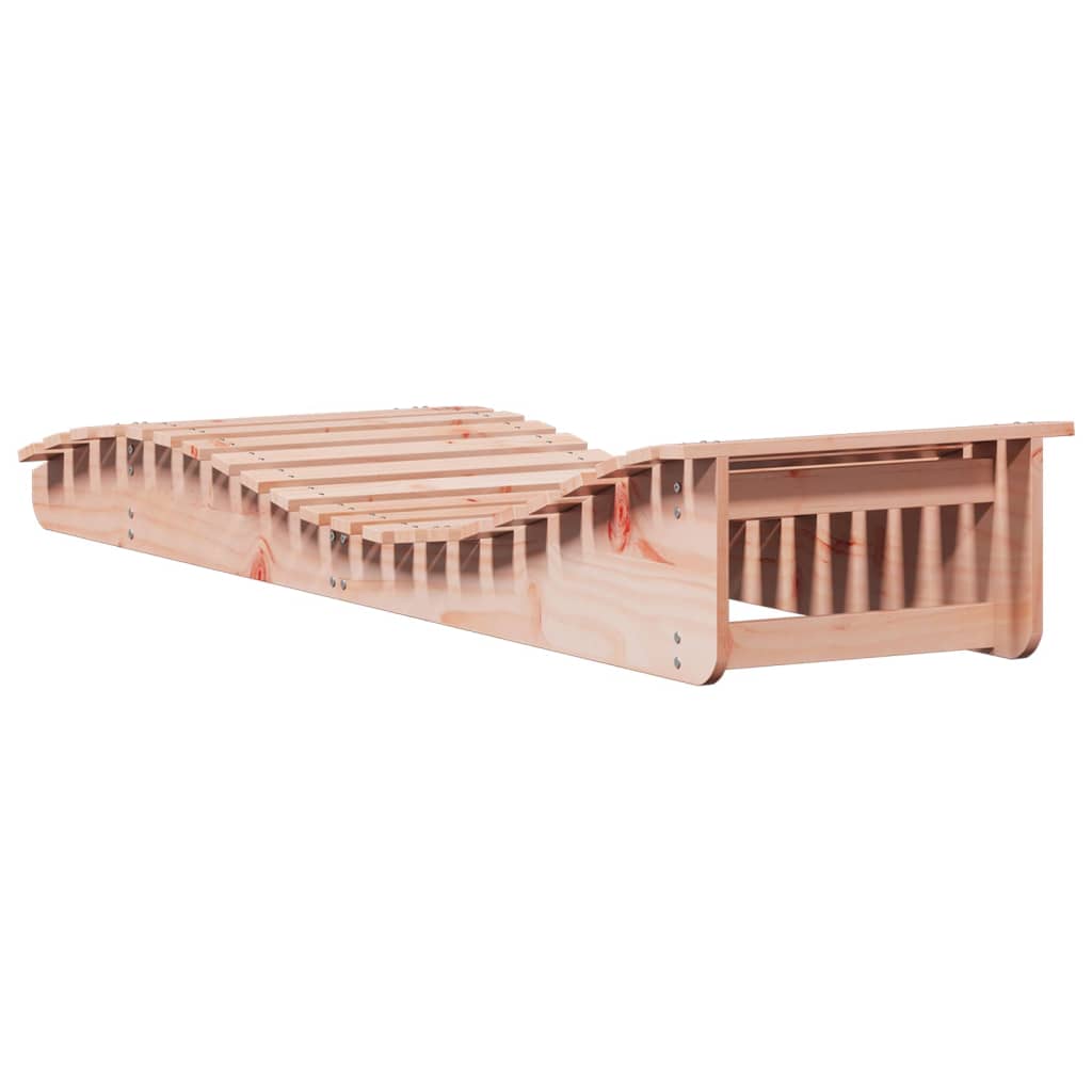 Solid Wood Curved Sun Lounger