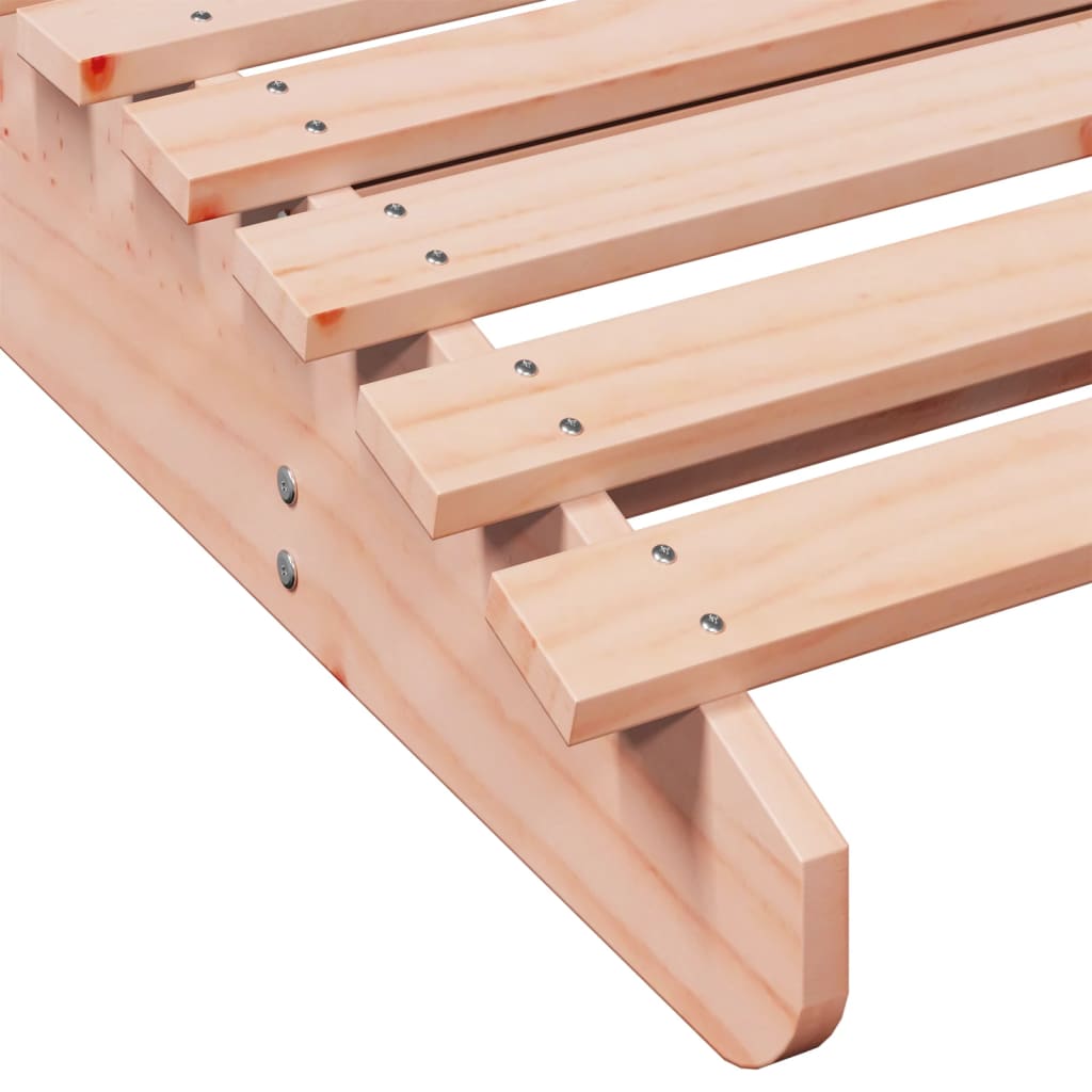 Solid Wood Curved Sun Lounger