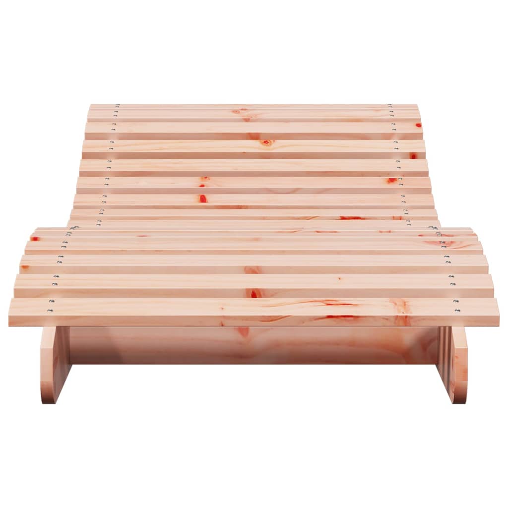Solid Wood Curved Sun Lounger