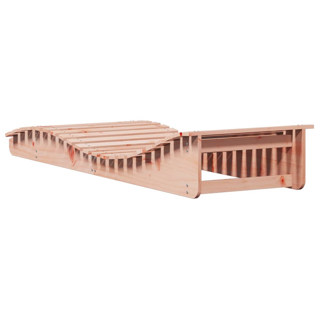 Solid Wood Curved Sun Lounger
