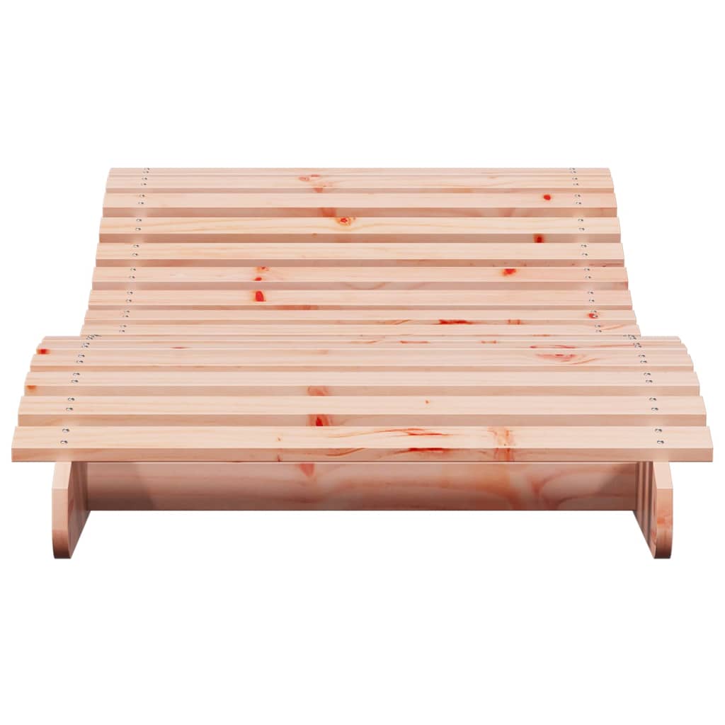 Solid Wood Curved Sun Lounger