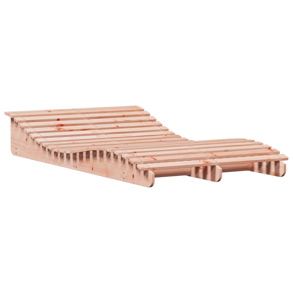 Solid Wood Curved Twin Sun Lounger