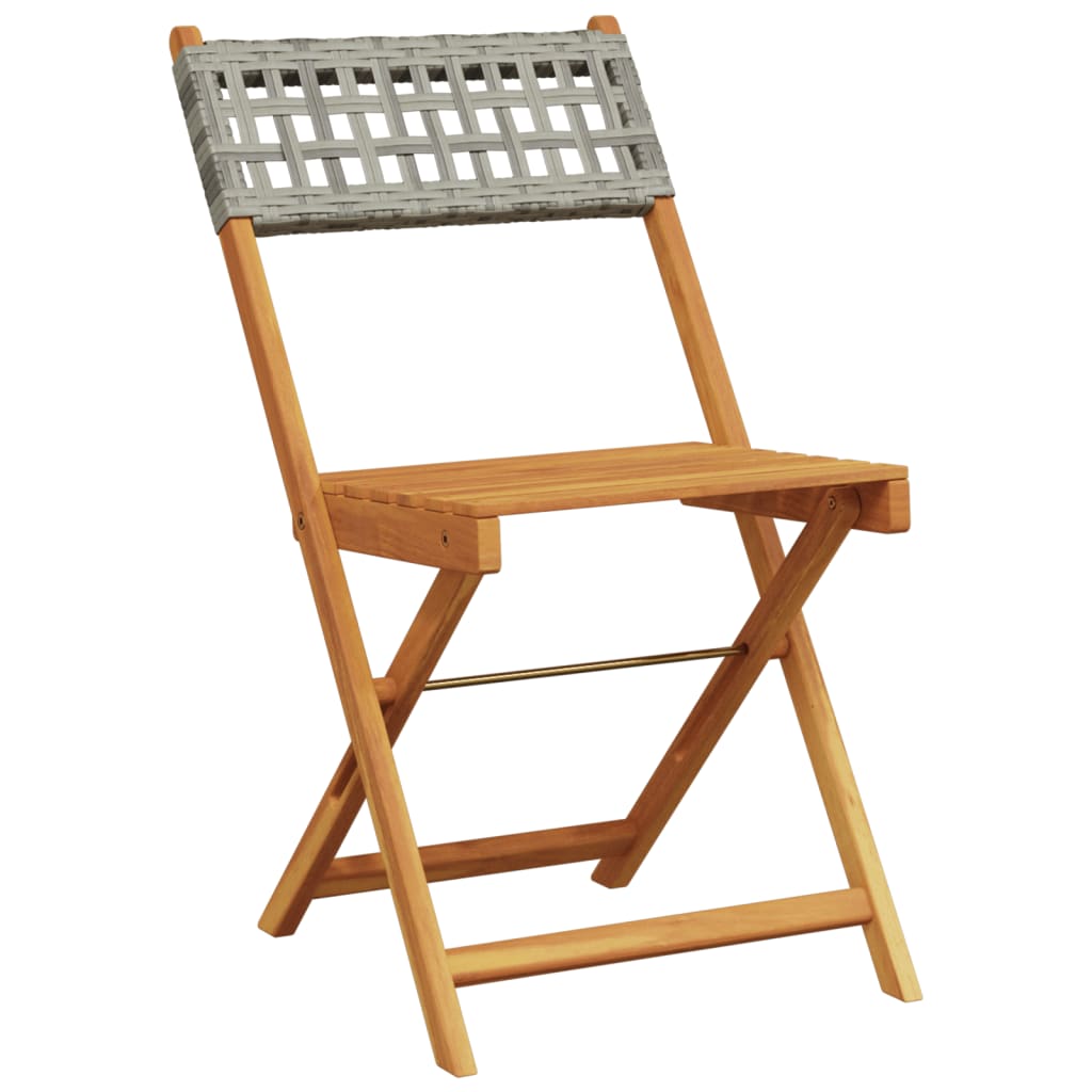 Bistro Chairs 2 pcs in Solid Acacia Wood with choice of Backrest