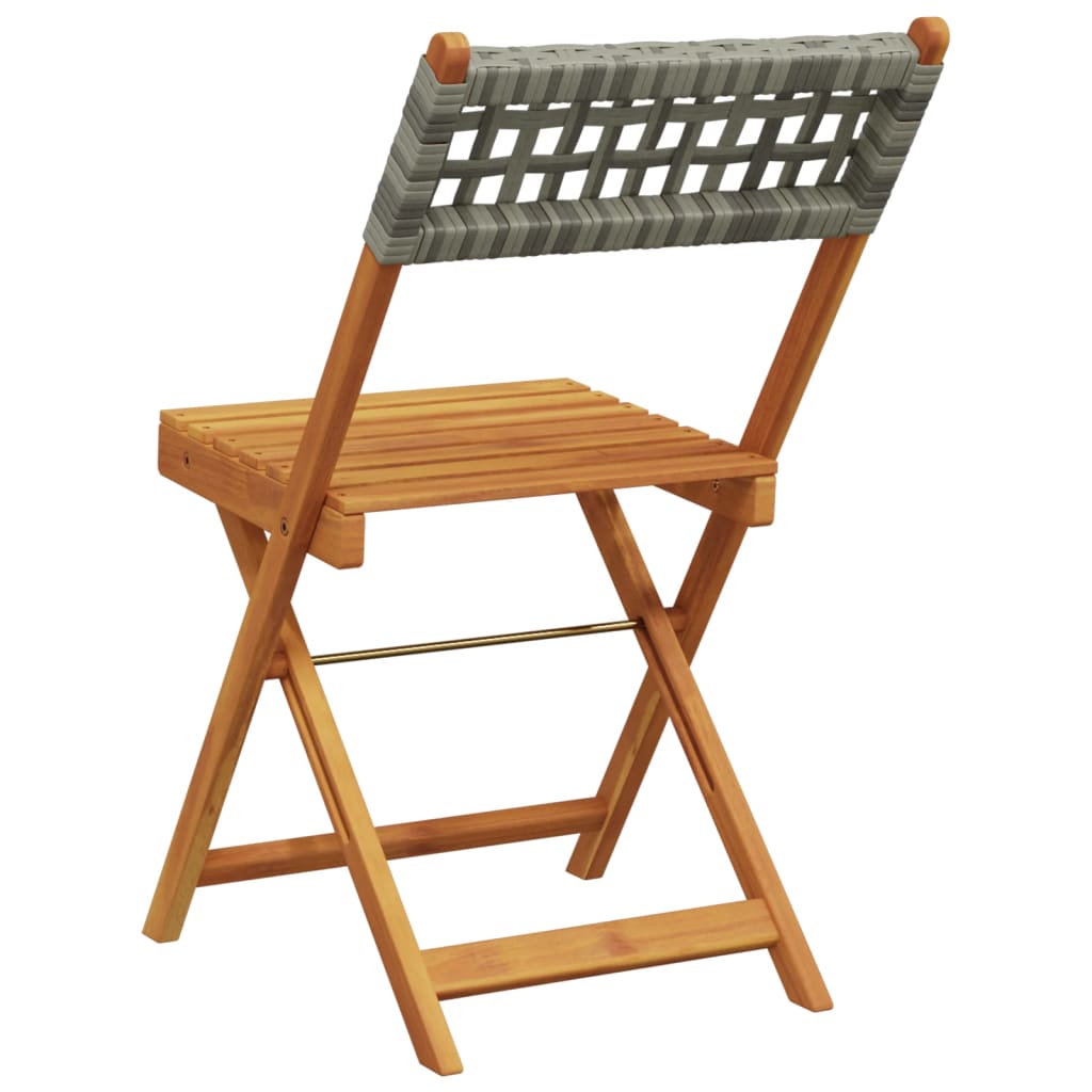 Bistro Chairs 2 pcs in Solid Acacia Wood with choice of Backrest