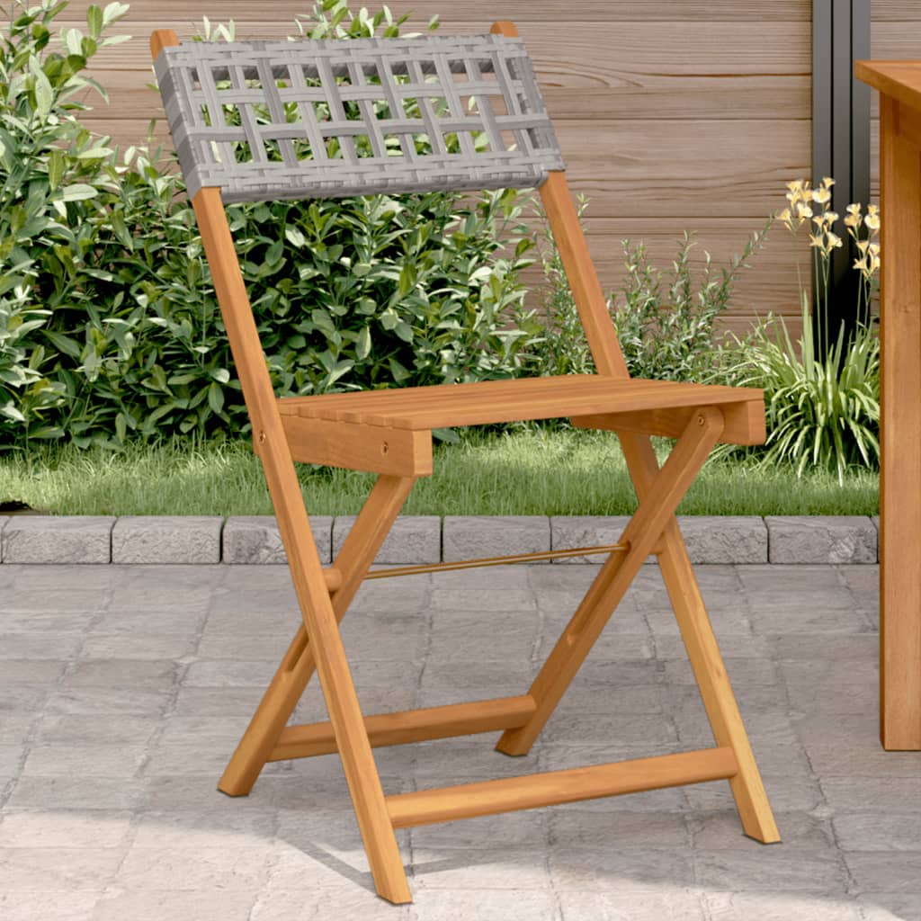 Bistro Chairs 2 pcs in Solid Acacia Wood with choice of Backrest
