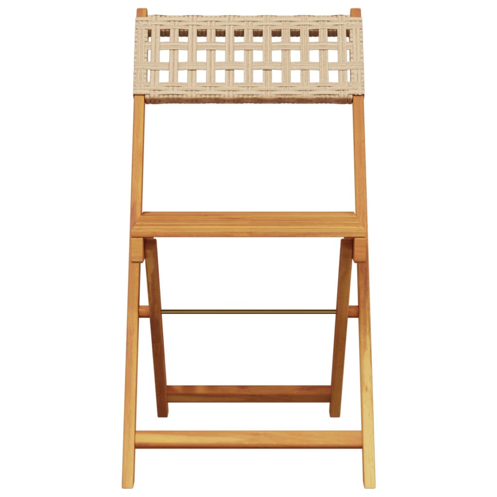 Bistro Chairs 2 pcs in Solid Acacia Wood with choice of Backrest