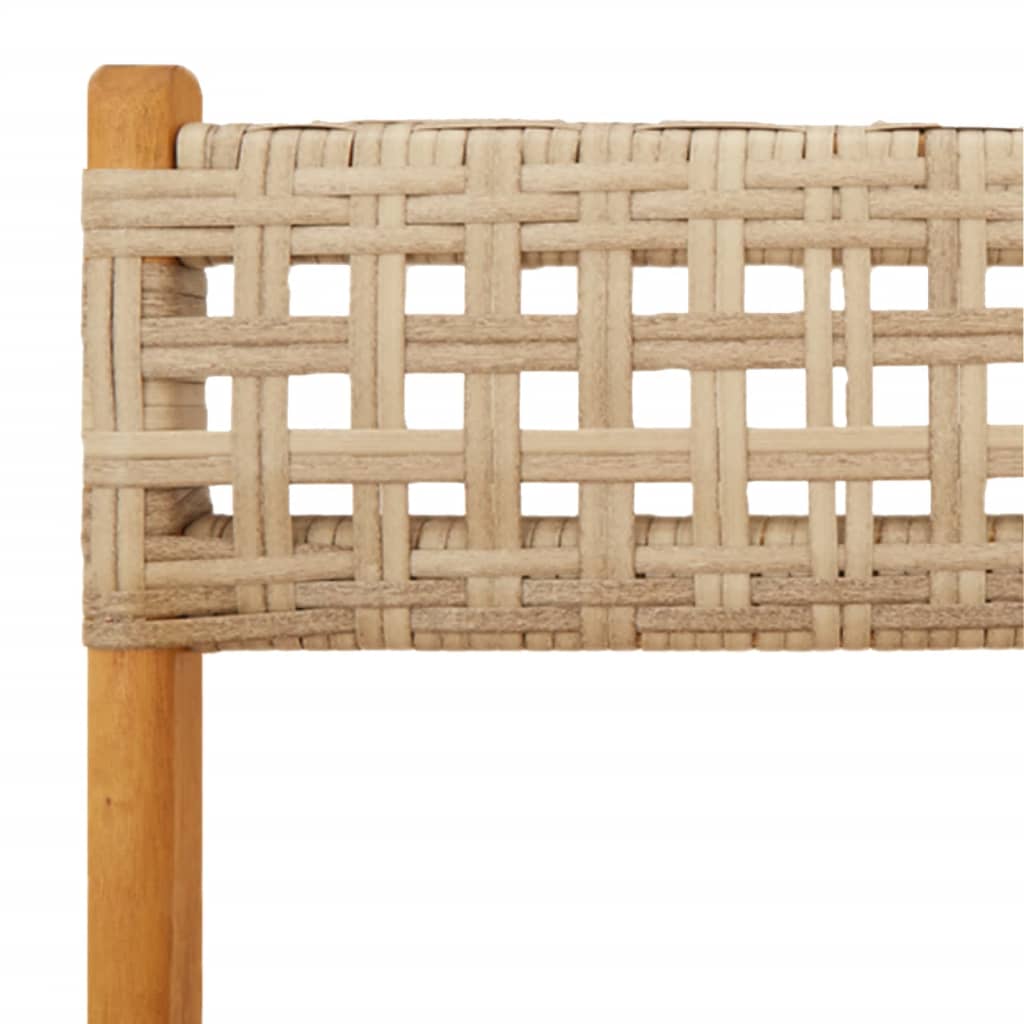 Bistro Chairs 2 pcs in Solid Acacia Wood with choice of Backrest