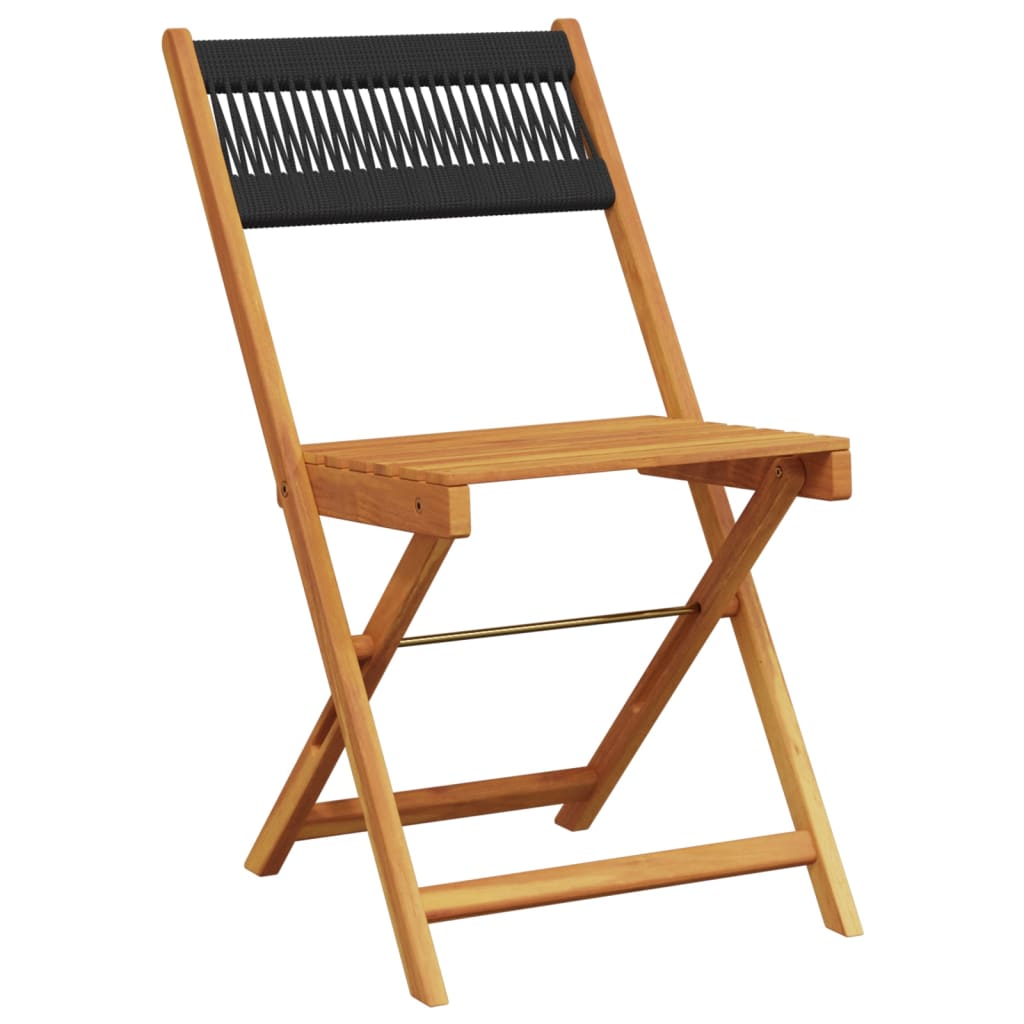 Bistro Chairs 2 pcs in Solid Acacia Wood with choice of Backrest