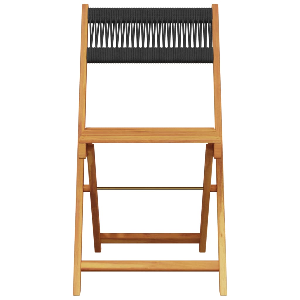 Bistro Chairs 2 pcs in Solid Acacia Wood with choice of Backrest