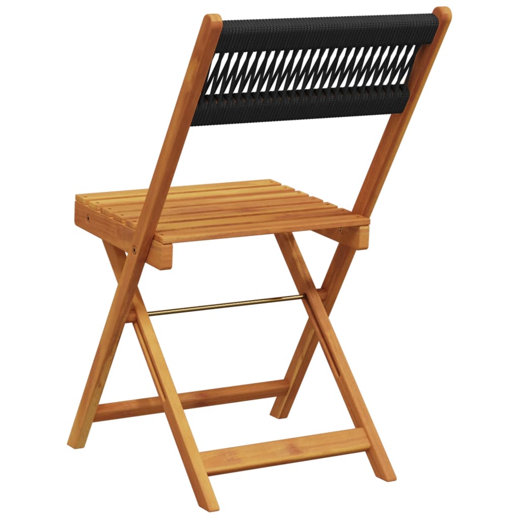Bistro Chairs 2 pcs in Solid Acacia Wood with choice of Backrest