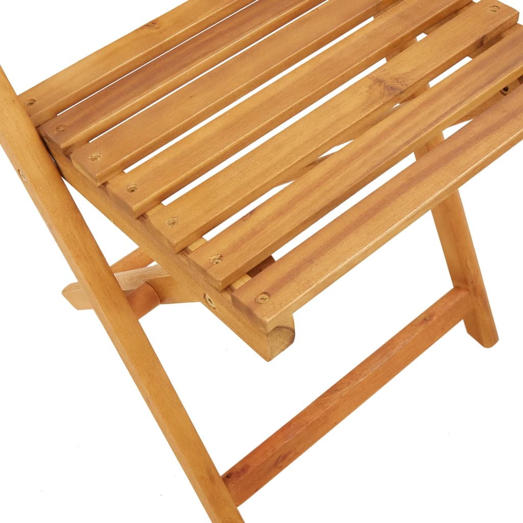 Bistro Chairs 2 pcs in Solid Acacia Wood with choice of Backrest