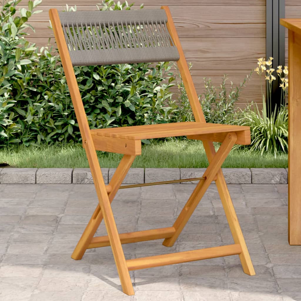 Bistro Chairs 2 pcs in Solid Acacia Wood with choice of Backrest