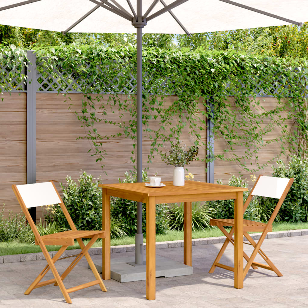 Bistro Chairs 2 pcs in Solid Acacia Wood with choice of Backrest