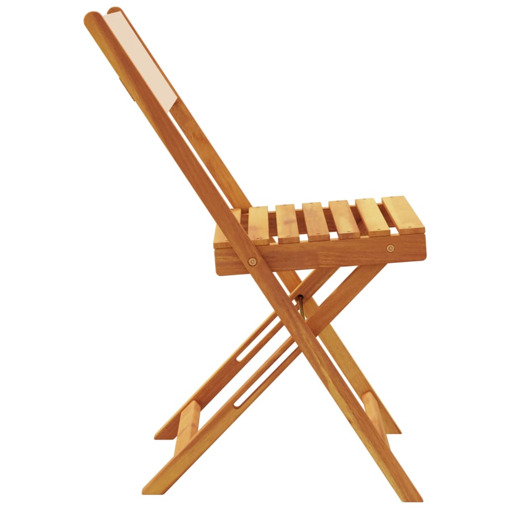 Bistro Chairs 2 pcs in Solid Acacia Wood with choice of Backrest