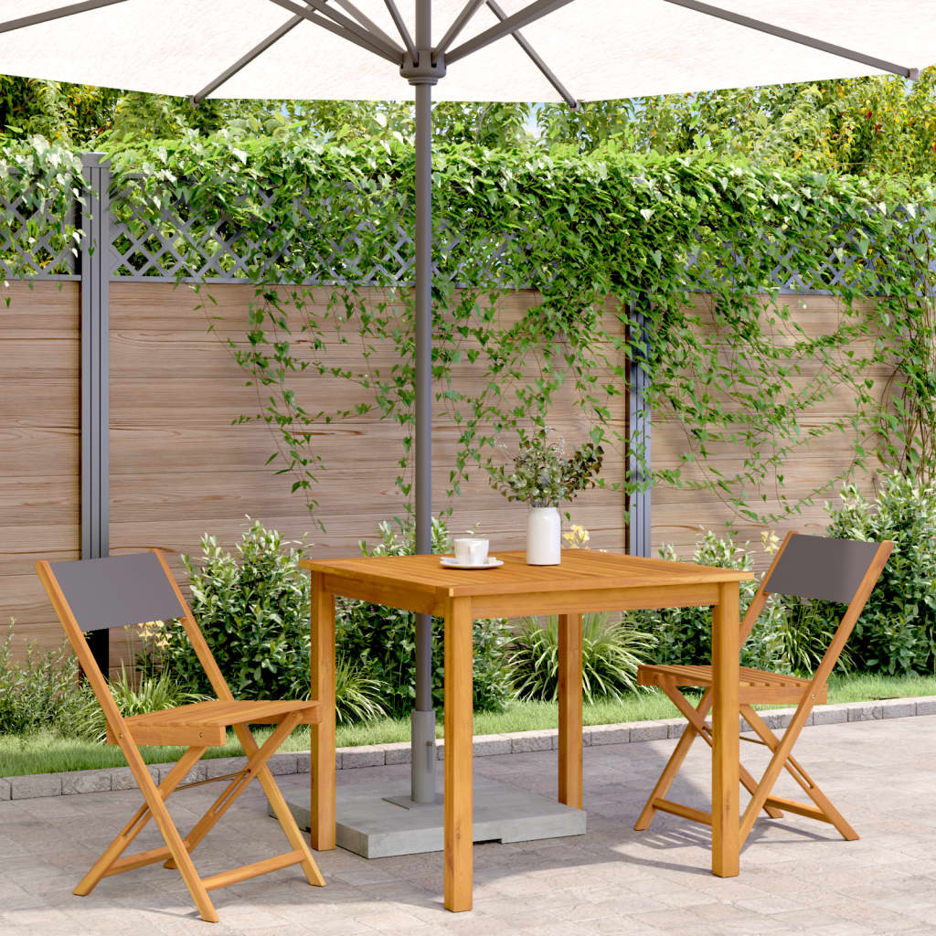 Bistro Chairs 2 pcs in Solid Acacia Wood with choice of Backrest