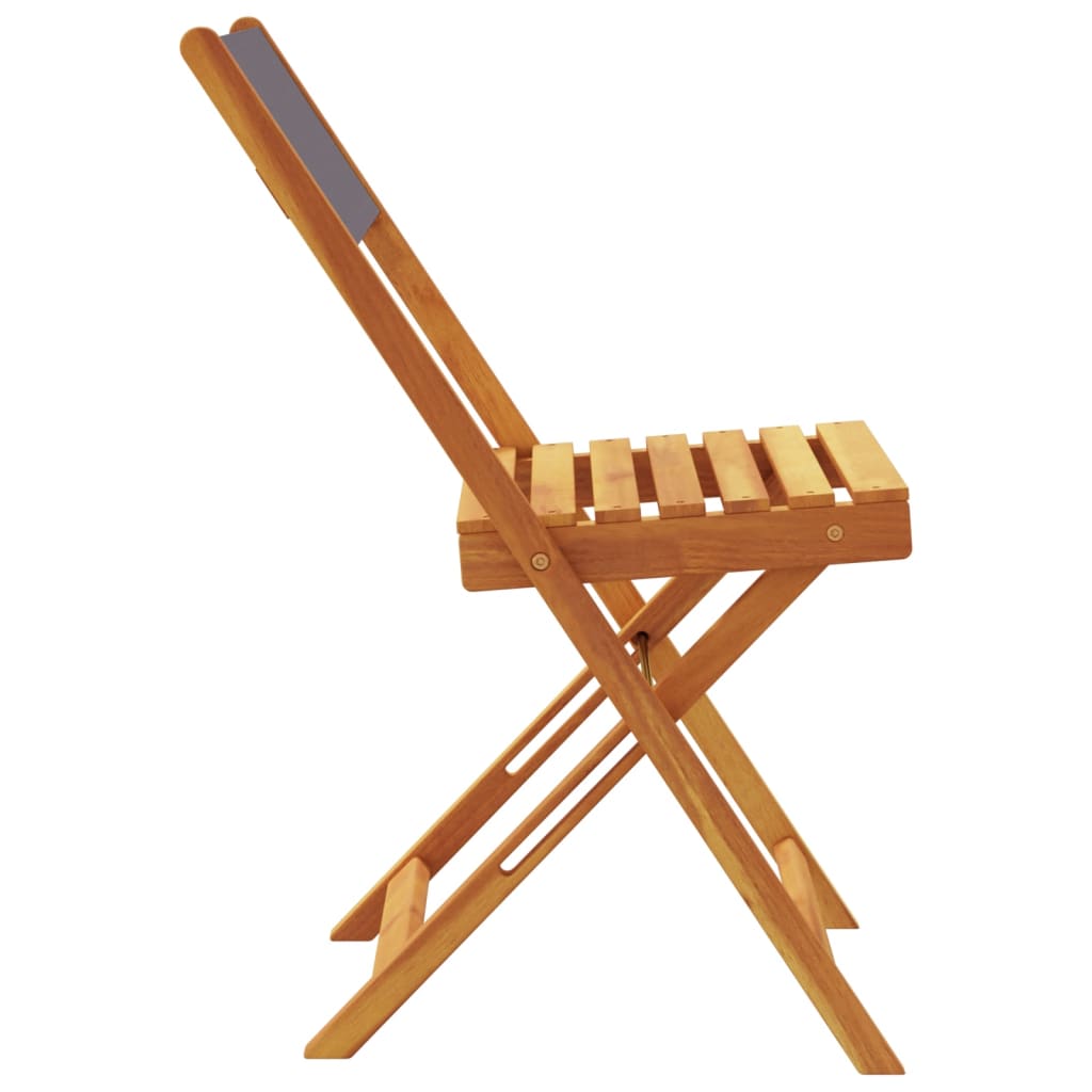 Bistro Chairs 2 pcs in Solid Acacia Wood with choice of Backrest