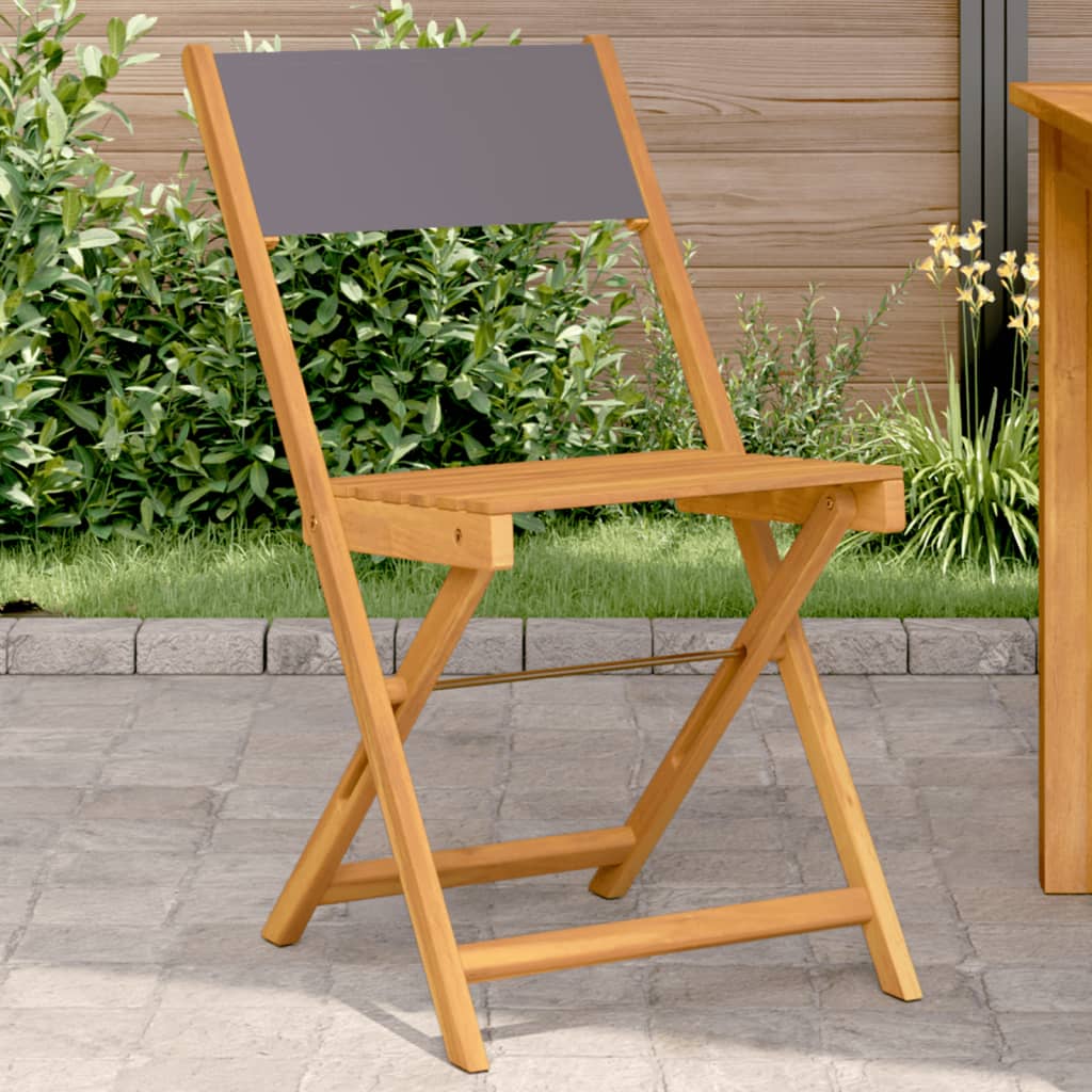 Bistro Chairs 2 pcs in Solid Acacia Wood with choice of Backrest
