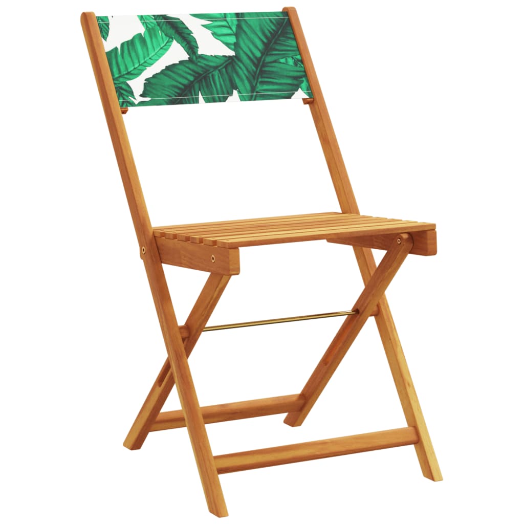 Bistro Chairs 2 pcs in Solid Acacia Wood with choice of Backrest