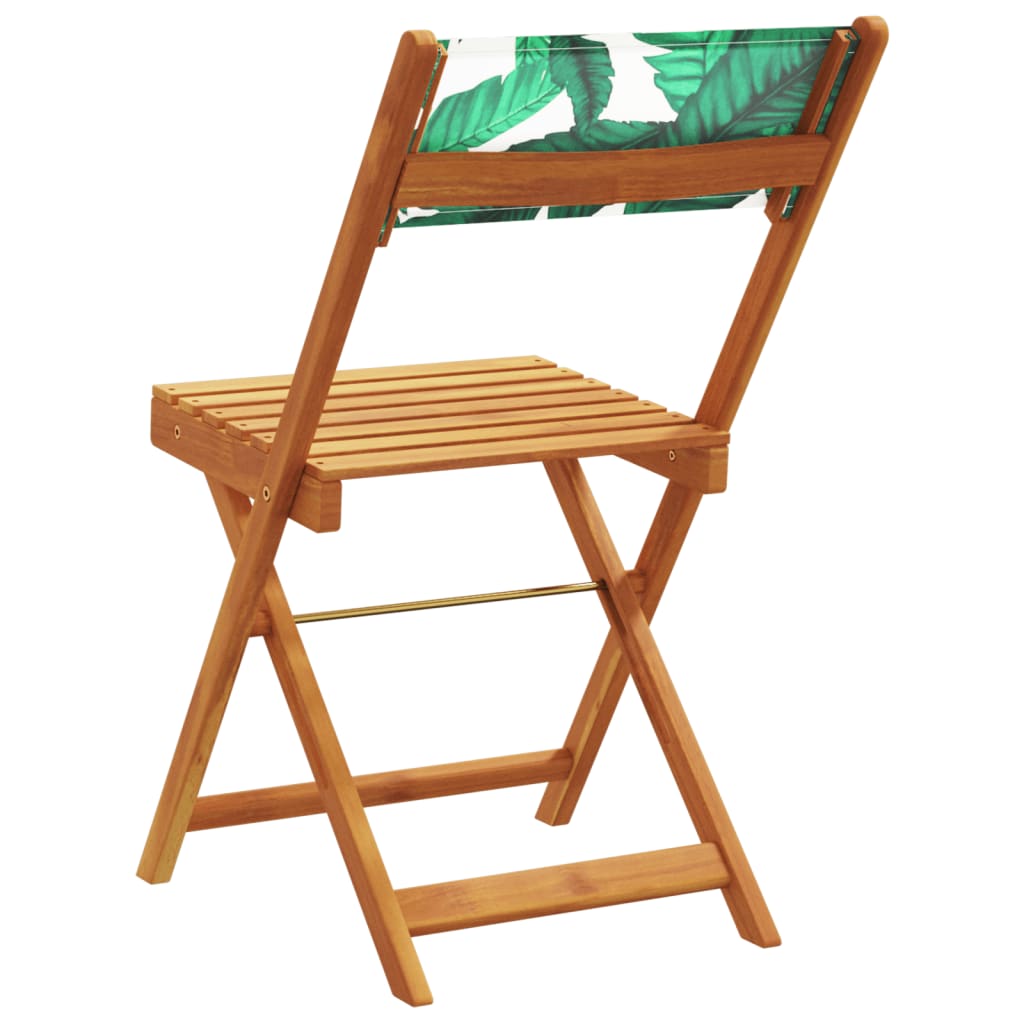 Bistro Chairs 2 pcs in Solid Acacia Wood with choice of Backrest