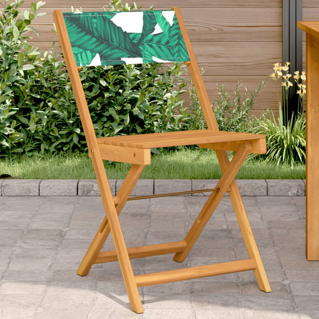 Bistro Chairs 2 pcs in Solid Acacia Wood with choice of Backrest