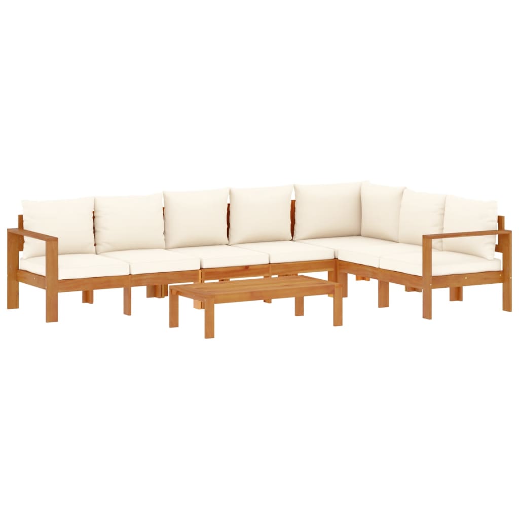 5 Piece L-Shaped Sofa Set with Cushions